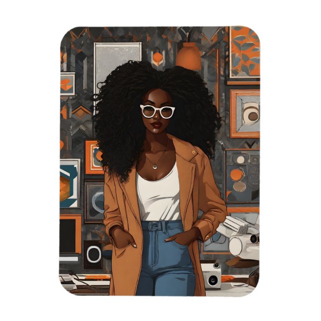 Nubian Swag 3 Magnet (Vertical)
