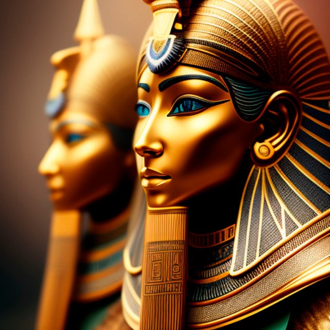 Nubian Warrior Queen Egyptian Art Print On Clock  (Creator Uploaded)