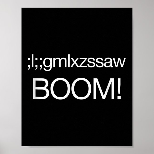 Nuclear Bomb Us Strategic Command Funny Quote Kid  Poster (Front)