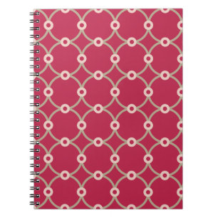 Nuclear Connectivity - magenta - seamless pattern Notebook