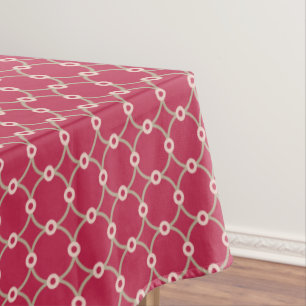 Nuclear Connectivity - magenta - seamless pattern. Tablecloth