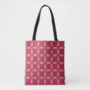 Nuclear Connectivity - magenta - seamless pattern. Tote Bag