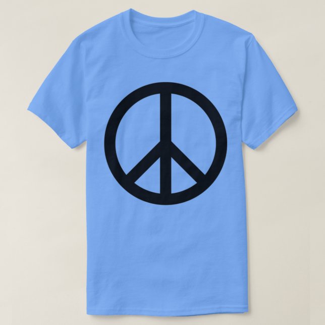 Nuclear Disarmament Peace Symbol T-Shirt (Design Front)