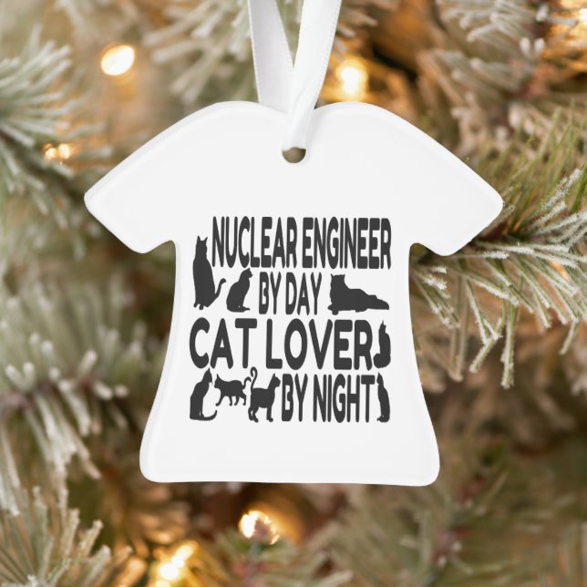 Nuclear Engineer Cat Lover Ornament (Tree)
