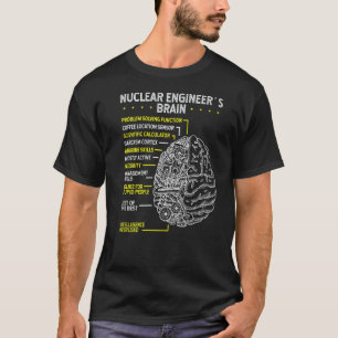 Nuclear Engineering Brain Uranium  Nuclear Enginee T-Shirt