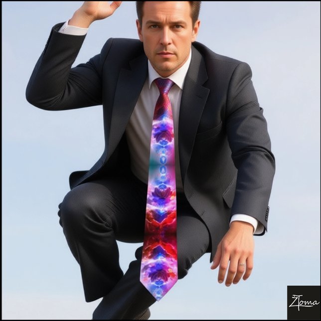 nuclear explosion ful Neck Tie (Creator Uploaded)