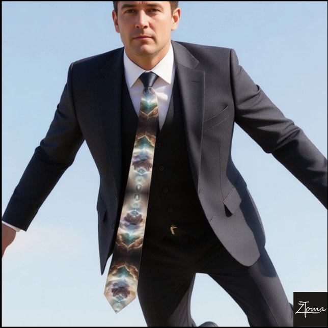 nuclear explosion ful Neck Tie (Creator Uploaded)