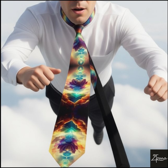 nuclear explosion ful Neck Tie (Creator Uploaded)