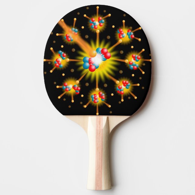 Nuclear Fission Science Ping Pong Paddle (Front)
