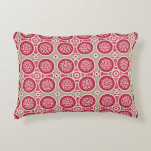 Nuclear Growth - magenta on rye - seamless pattern Decorative Cushion