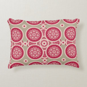 Nuclear Growth - magenta on rye - seamless pattern Decorative Cushion