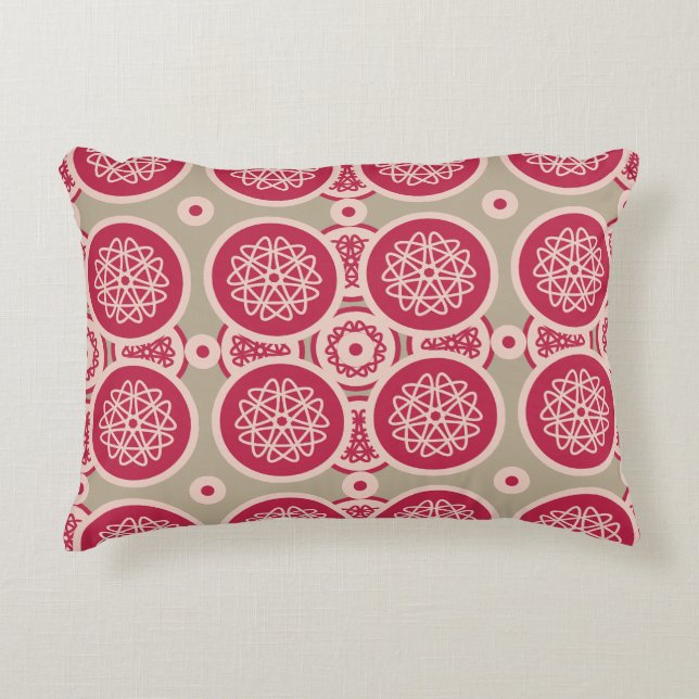 Nuclear Growth - magenta on rye - seamless pattern Decorative Cushion (Front)