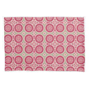 Nuclear Growth - magenta on rye - seamless pattern Pillowcase