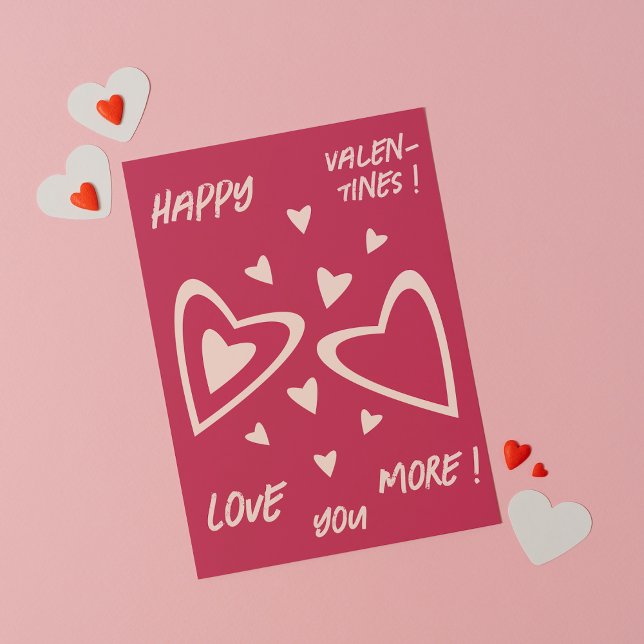 Nuclear Hearts - magenta - Happy Valentines! Card (Creator Uploaded)