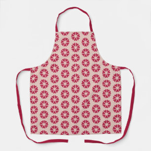 Nuclear Hearts - magenta red - seamless pattern. Apron