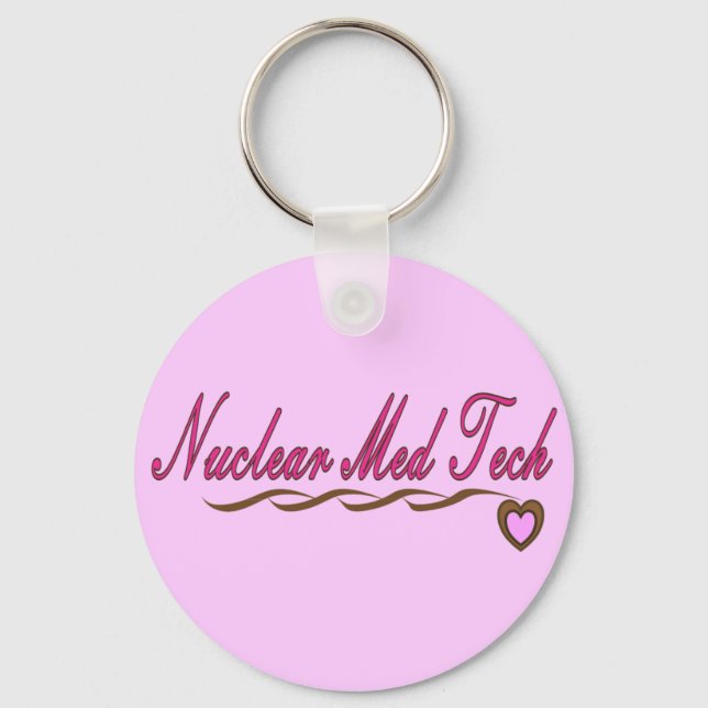 Nuclear Med Tech Gifts Key Ring (Front)
