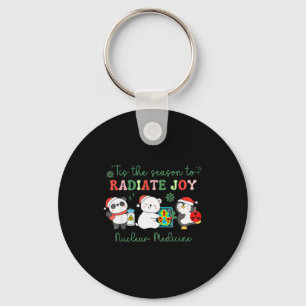 Nuclear Medicine Tech Christmas Holiday Radiology Key Ring