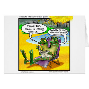 Nuclear Neighbors (Twin Frogs) Funny Gifts & Cards