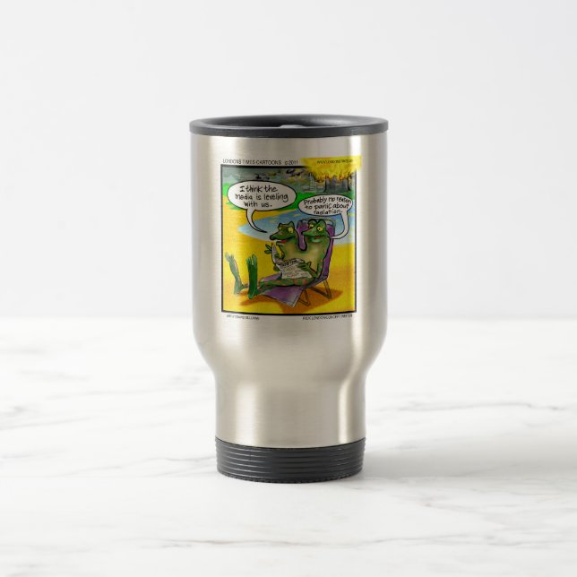 Nuclear Neighbours (Twin Frogs) Funny Gifts & Card Travel Mug (Center)