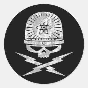 Nuclear Pirate Classic Round Sticker