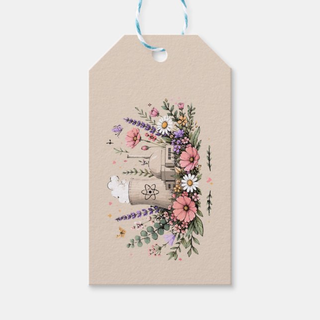 Nuclear Power Blossoms Gift Tags (Front)