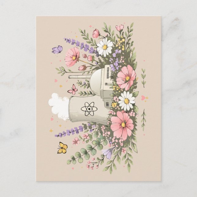 Nuclear Power Blossoms Postcard (Front)