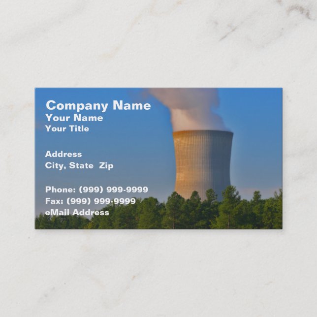 Nuclear Power Plant Business Card (Front)