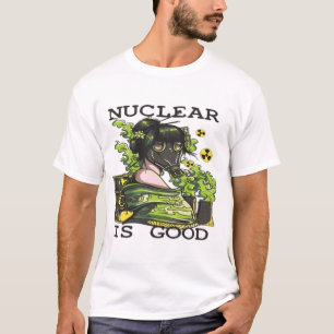 Nuclear Print Retro Atomic Symbol Graphi T-Shirt