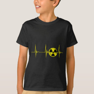 Nuclear Radiation Heartbeat EKG Pulse Fallout Symb T-Shirt