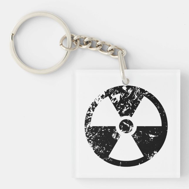Nuclear radioactive sign key ring (Front)