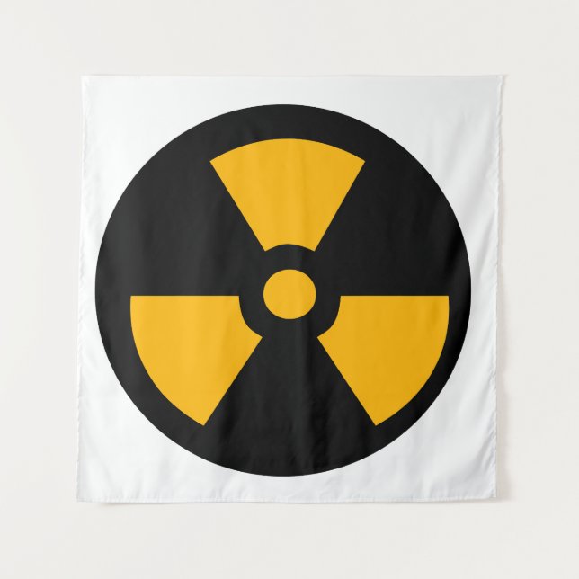 Nuclear radioactive sign tapestry (Front)