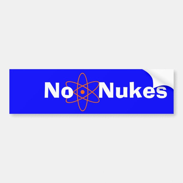 Nuclear Sign Bumper Sticker (Front)