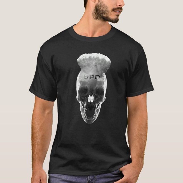 Nuclear Skull Mushroom Cloud T-Shirt (Front)