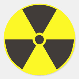 Nuclear Symbol Classic Round Sticker