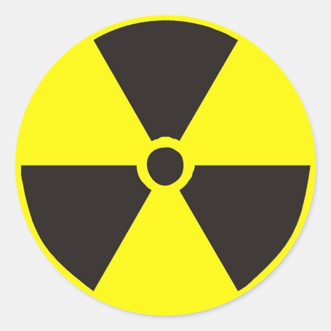 Nuclear Symbol Classic Round Sticker (Front)