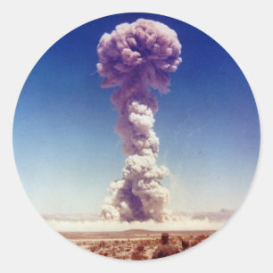 Nuclear Weapons Test Operation Buster-Jangle 1951 Classic Round Sticker