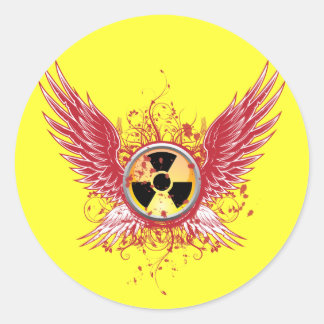 Nuclear Wings Classic Round Sticker