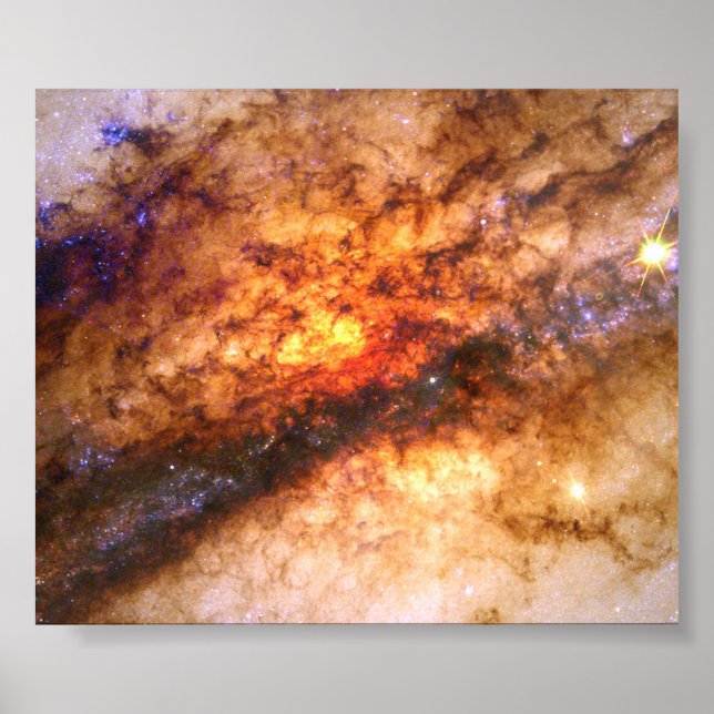 Nucleus of Galaxy Centaurus A Poster (Front)