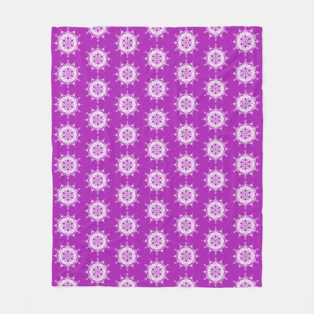 Nudibranch Mandala Fleece Blanket (Front)