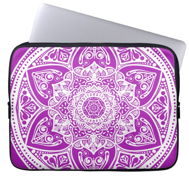 Nudibranch Mandala Laptop Sleeve (Front)