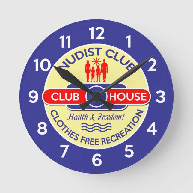 Nudist Club House Clock (Front)