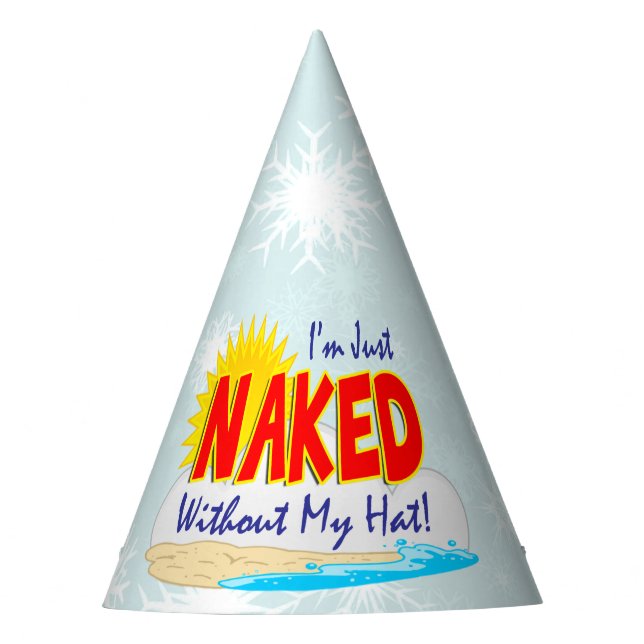 Nudists Christmas Festive Party Hat (Front)