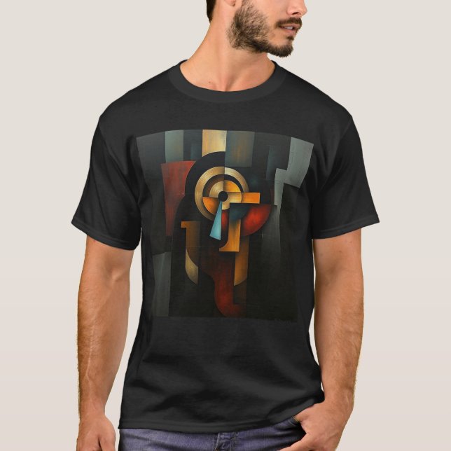 NUES Cubist Abstract T-Shirt (Front)