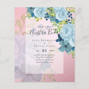 NUESTRA BODA Dusty Blue Floral BUDGET