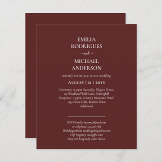 Nuestra Boda Modern Typography MANY COLORS INVITE