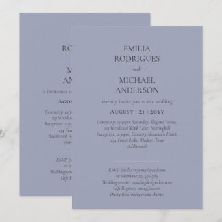 Nuestra Boda Modern Typography MANY COLORS INVITE
