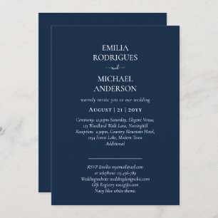 Nuestra Boda Modern Typography MANY COLORS INVITE