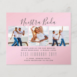 Nuestra Boda Photo Collage Wedding INVITE