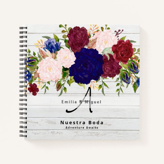 NUESTRA BODA Planificación o libro de visitas Notebook (Front)