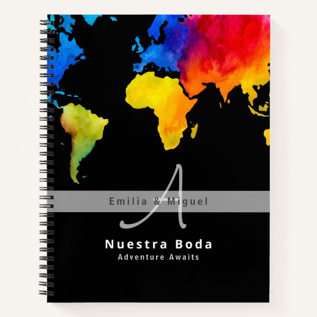 NUESTRA BODA Planificación o libro de visitas Notebook (Front)